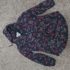 VTG L.L. Bean Women's Insulated Anorak Rare Ski Print Size Medium